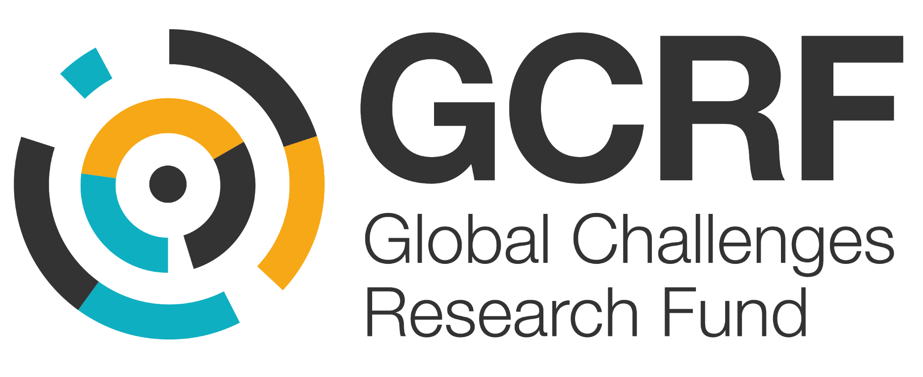 GCRF logo with text 'Global Challenges Research Fund'
